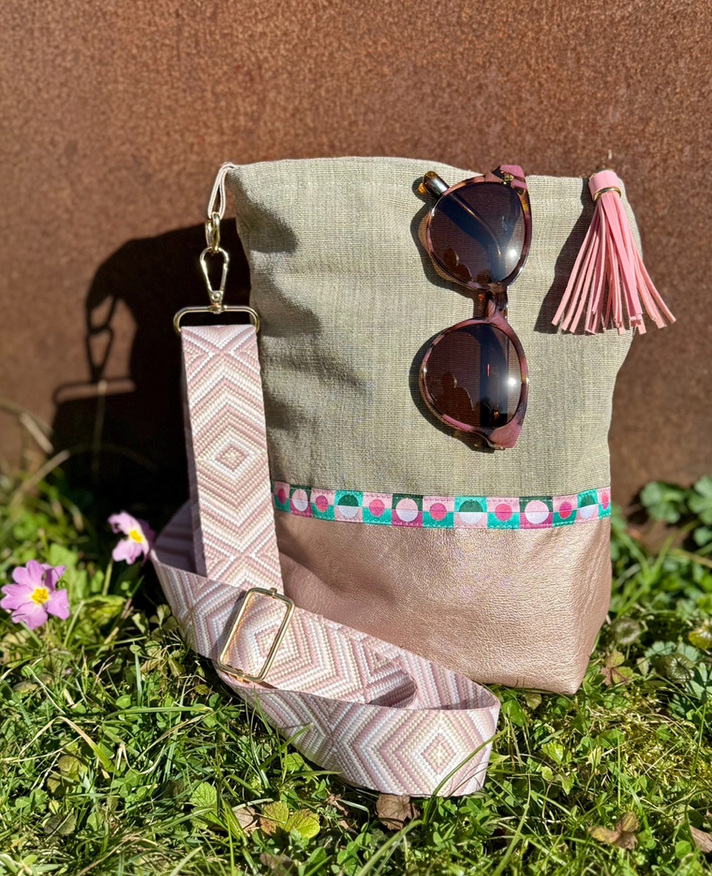 handgemachte Shopper-Tasche Swiss Made aus Möbelstoff